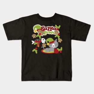 Christmas cat, Cute and Funny Christmas Gifts Kids T-Shirt